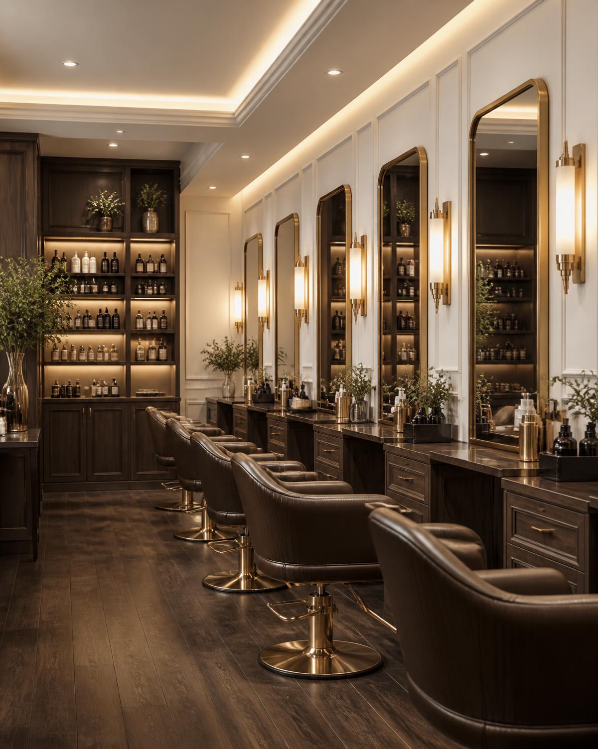 The styling floor at World Style Family Salon & Spa